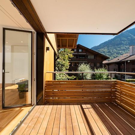 Moderne Neubauwohnung In Wilderswil Luaran gambar