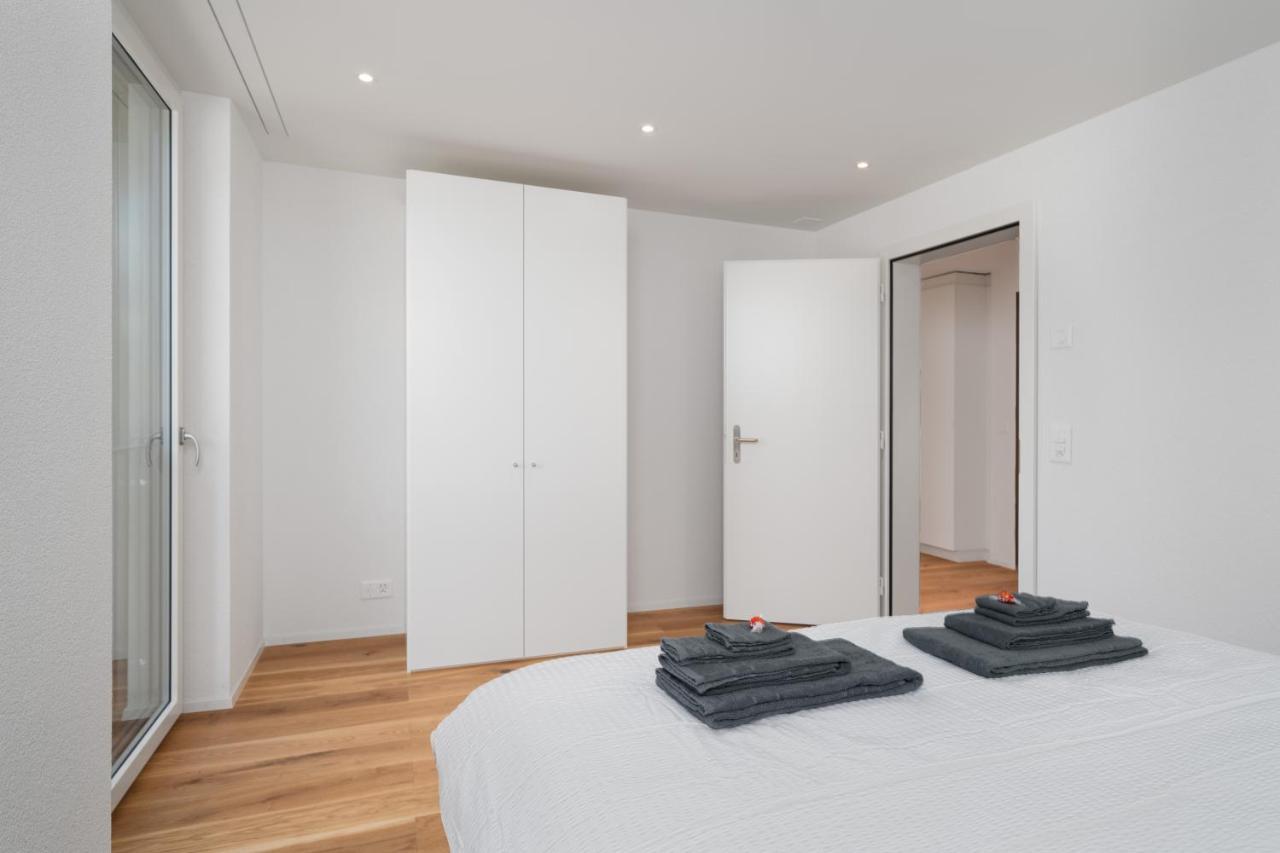 Moderne Neubauwohnung In Wilderswil Luaran gambar