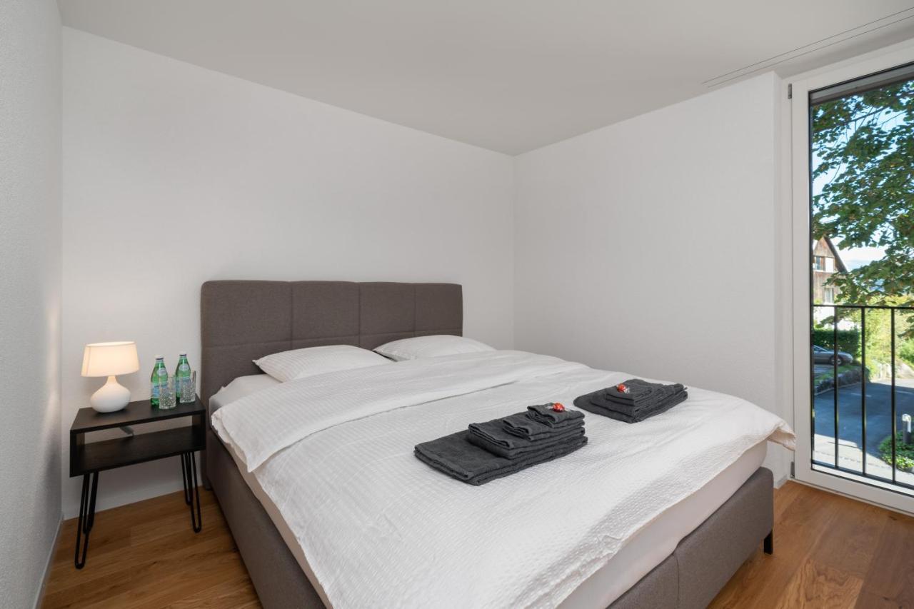 Moderne Neubauwohnung In Wilderswil Luaran gambar