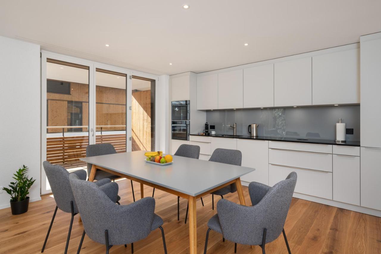 Moderne Neubauwohnung In Wilderswil Luaran gambar