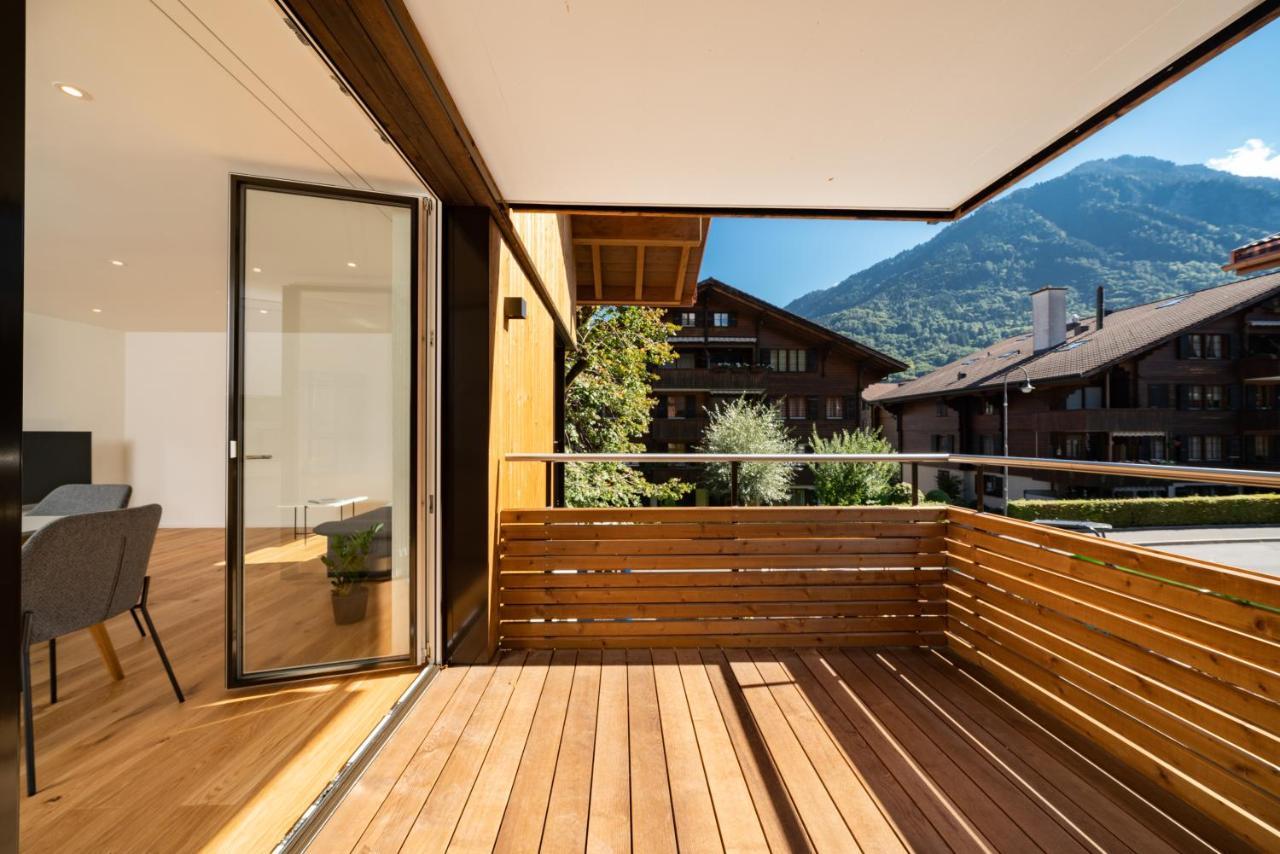 Moderne Neubauwohnung In Wilderswil Luaran gambar